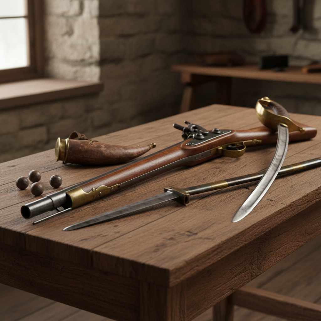 Les Armes des Guerres Napoléoniennes : Sabres, Fusils et Baïonnettes