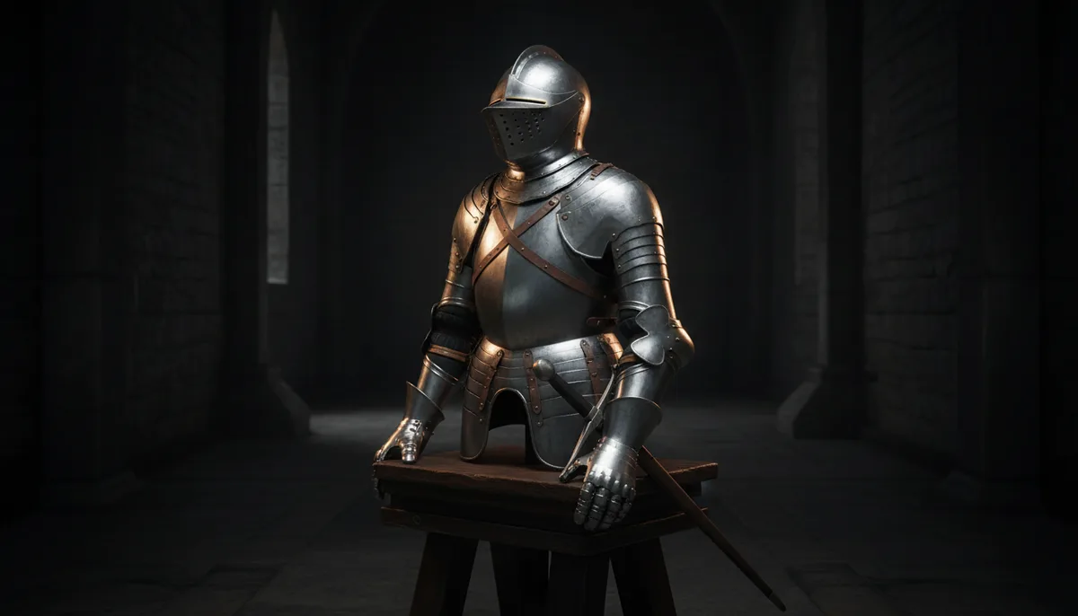 Armure complète du chevalier au Moyen Âge : pièces, poids et fabrication