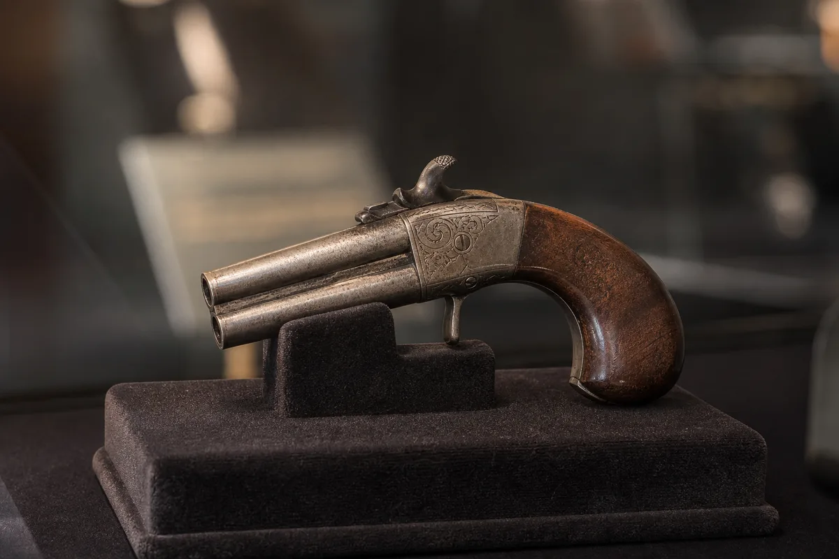 Derringer double canon poudre noire : histoire, loi et cote