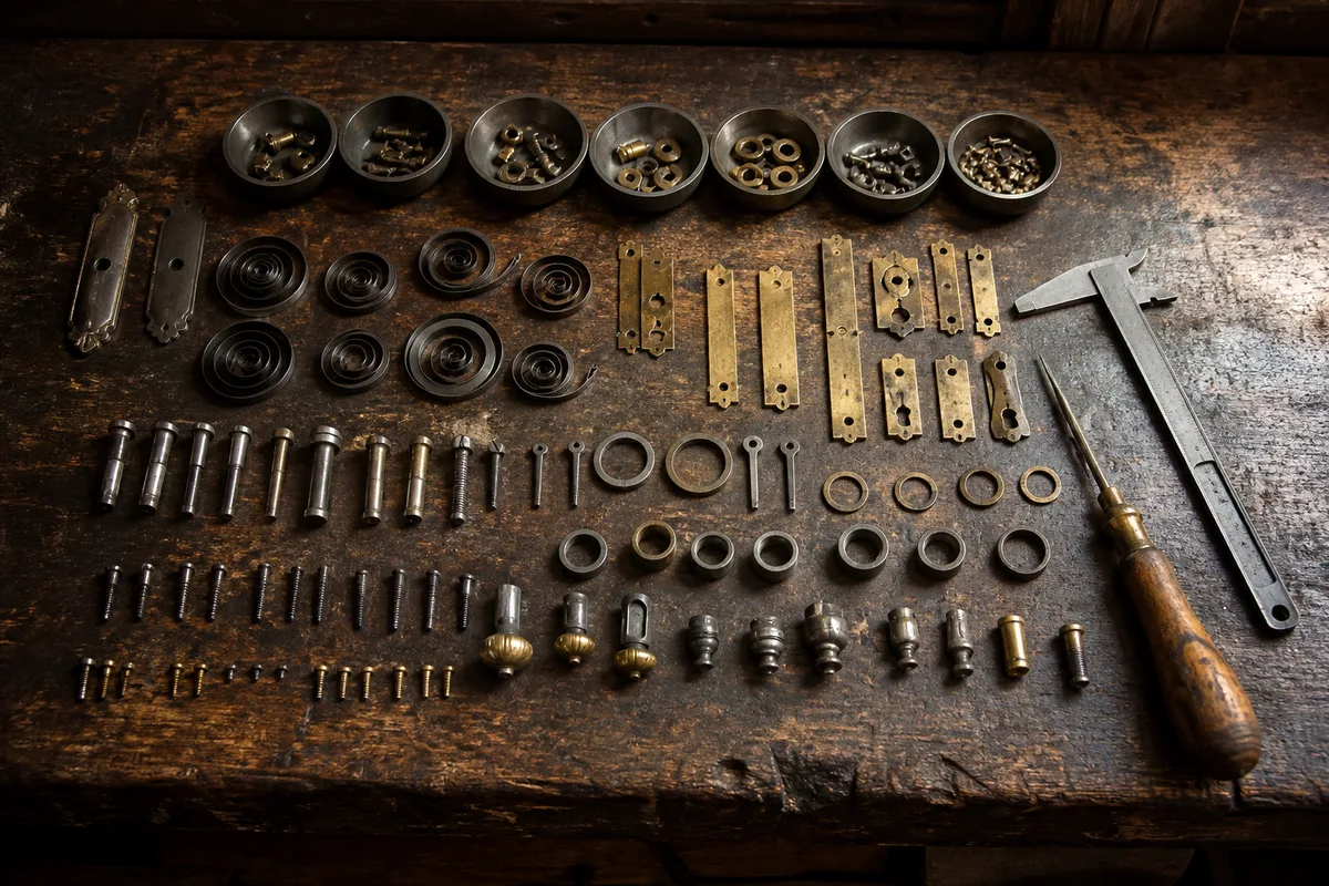 Pièces détachées d'armes militaria : circuits d'achat et repères