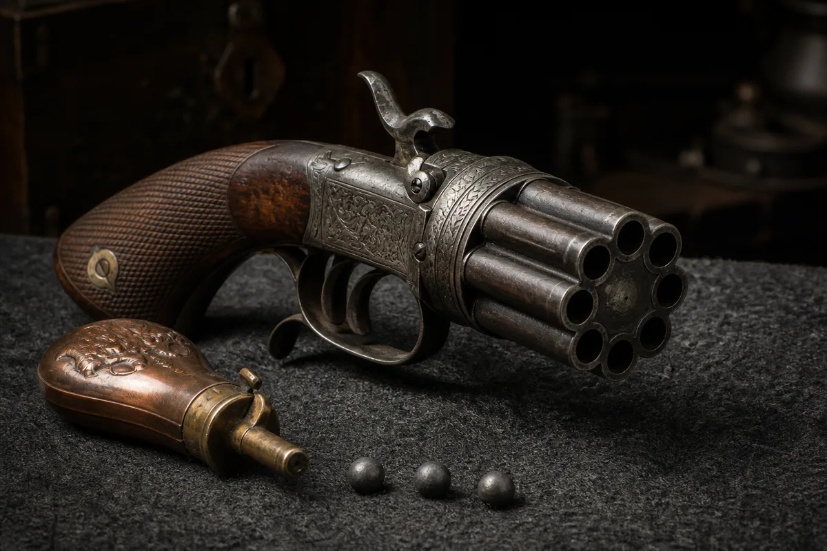 Pistolet Poivrière : Mécanisme, Modèles et Cote de Collection