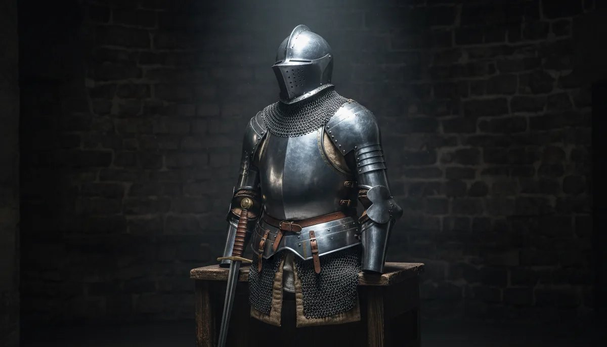 Équipement du chevalier médiéval : armure, armes et accessoires